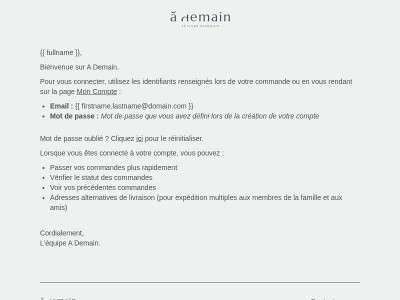 Bienvenue sur A Demain.