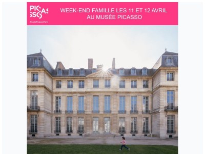C'est bientôt le Week-End Famille au Musée Picasso !