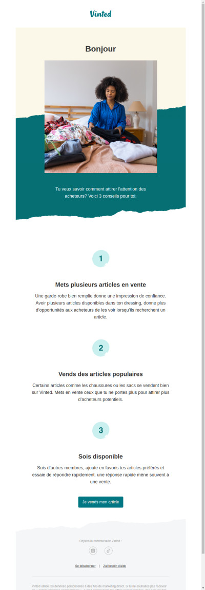 #3 Ajoute plusieurs articles pour attirer l’attention 