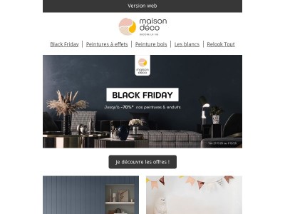 BLACK FRIDAY ‼️ Jusqu'à -70% sur nos peintures déco