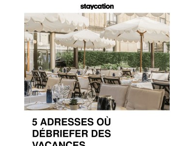 🔥 5 adresses où débriefer des vacances