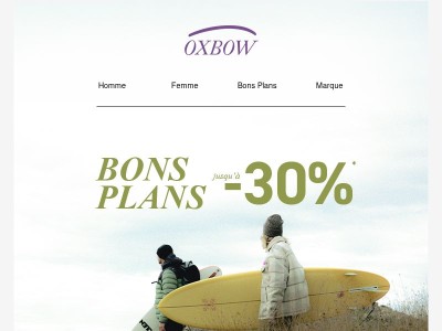BONS PLANS : Jusqu’à -30% sur une sélection Oxbow