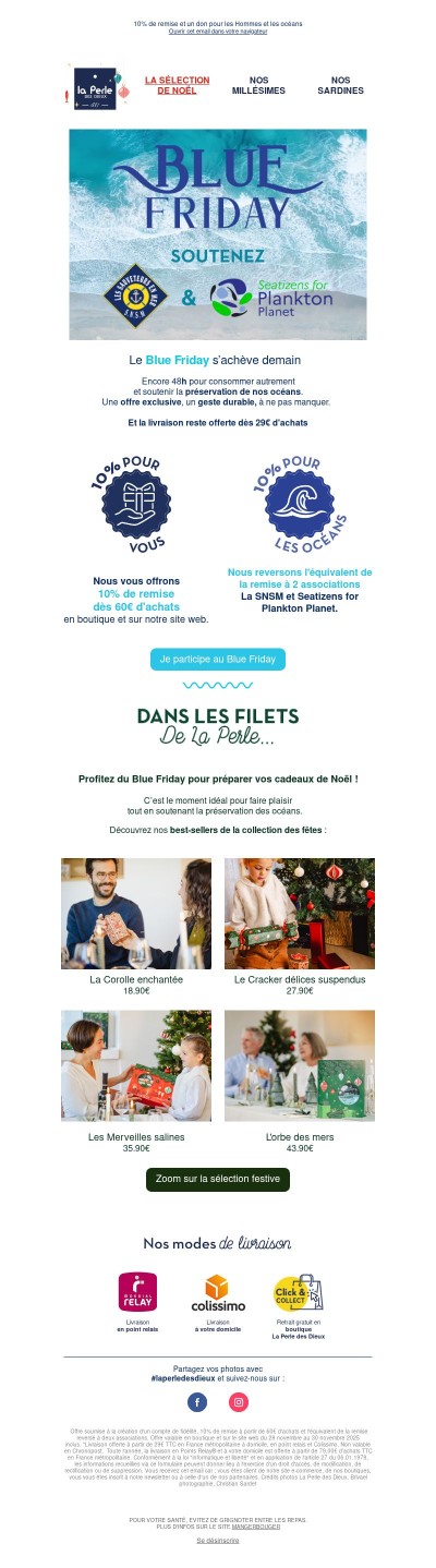 🌊 J-1 pour profiter du BLUE FRIDAY