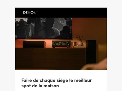 Les amplificateurs audio-vidéo Denon recréent chez vous toute la puissance et l’immersion du son cinéma.