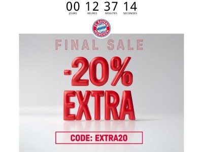 Dernière chance : -20 % en plus ⏰