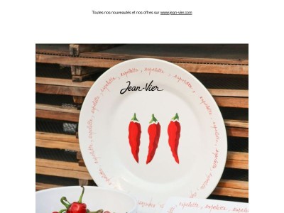 Notre vaisselle Piments est de retour !