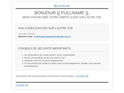 [L'AUTRE THE] Bienvenue !