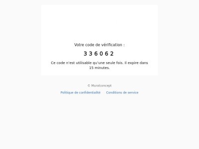 Votre code est : 336062