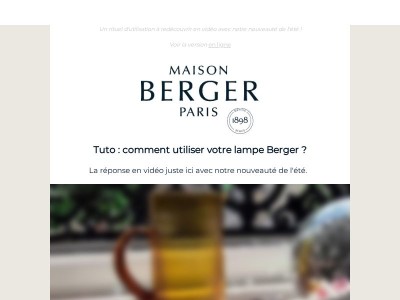 (Re)découvrez comment utiliser votre lampe Berger ✨