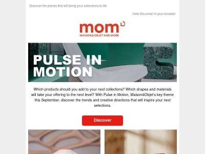 Pulse in Motion: Maison&Objet September Trend