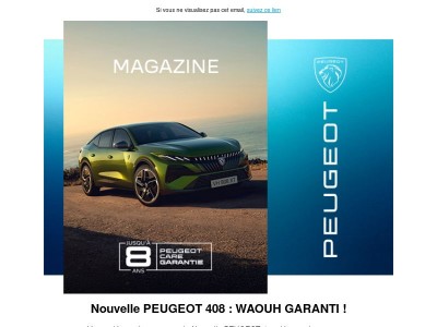 Nouvelle PEUGEOT 408 disponible, le mois ''L'électrique pour tous''