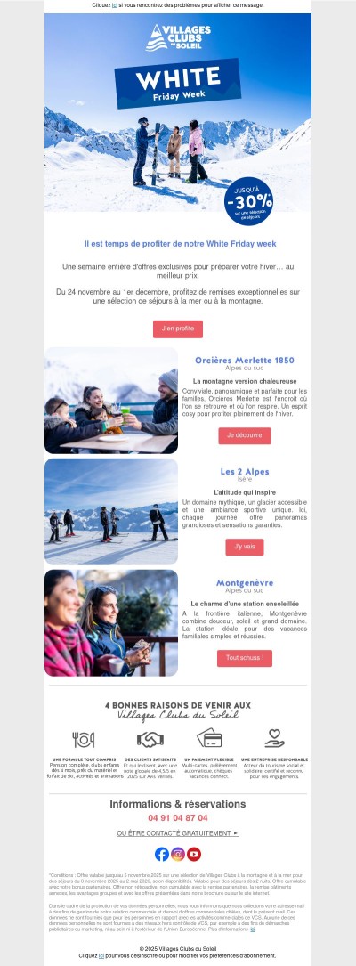 🤍 White Friday Week : votre hiver commence ici