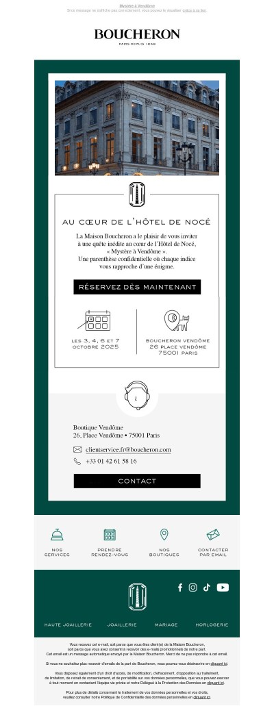 La Maison Boucheron a le plaisir de vous inviter