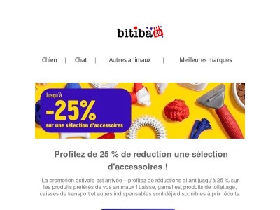  Derniers jours : 🌞Soldes d'été : jusqu'à 25 % de réduction sur une sélection d'accessoires