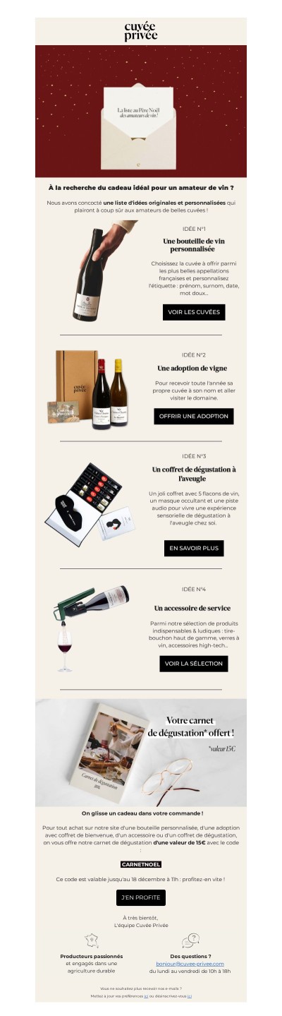 🎁 Top 4 des idées cadeaux pour un amateur de vin !