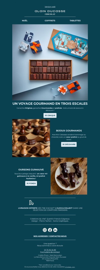 🎁 Coffrets de Noël : offrez la délicatesse du chocolat