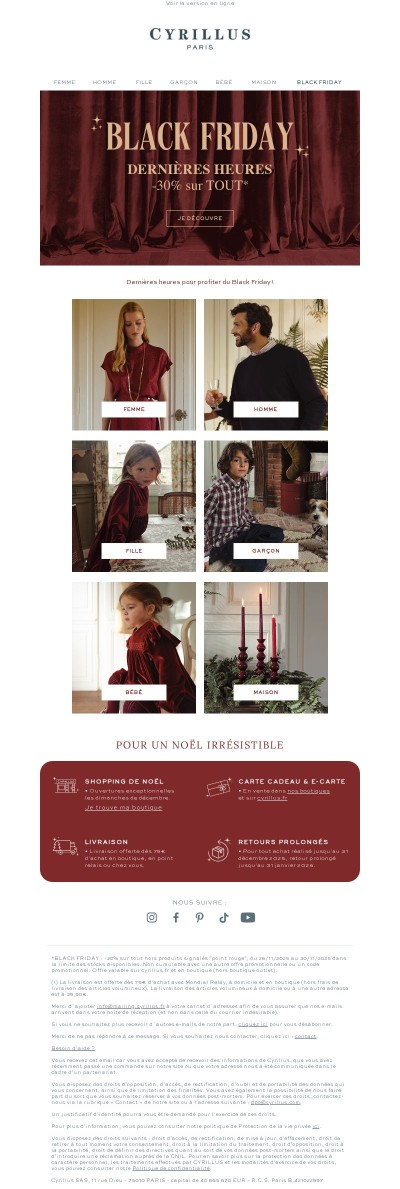 Dernières heures ✨ -30% sur TOUT*