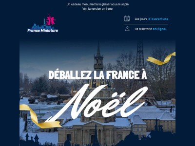 Offrez France Miniature pour Noël : billet à 22 € ! 🎁