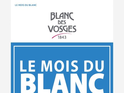 MOIS DU BLANC | Blanc des Vosges
