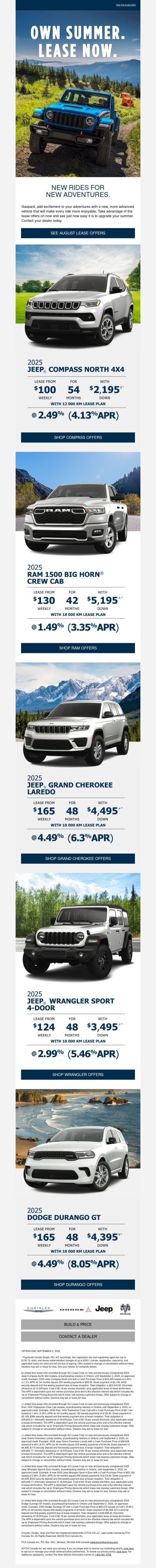 {{ firstname }}: August lease offers are here