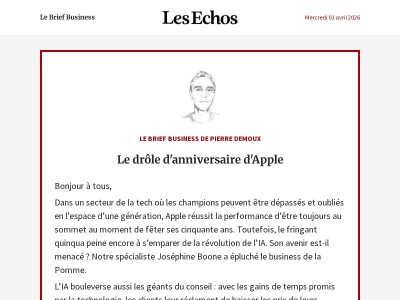 Le drôle d'anniversaire d'Apple