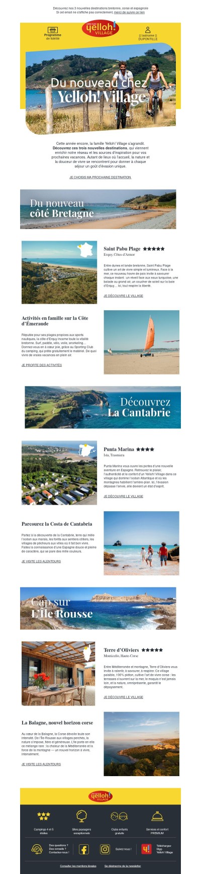 NOUVEAUX CAMPINGS | Explorez de nouveaux horizons