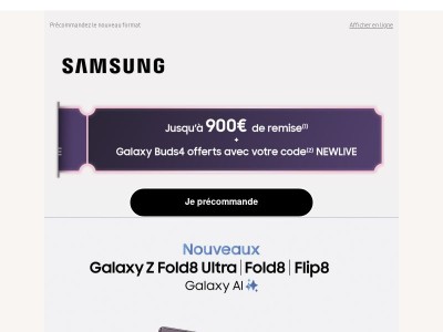 Derniers jours : -900€ sur le nouveau Z Fold8