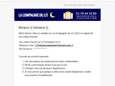 [La Compagnie du Lit] Bienvenue !