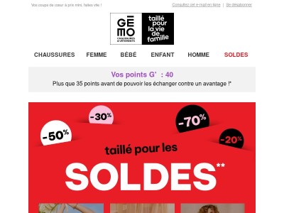 SOLDES jusqu'à -70%, c’est maintenant ! 🚀