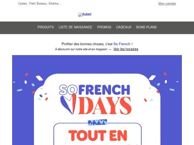 -40% sur TOUT*, c'est So French !