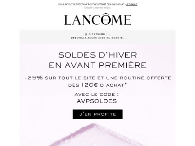 Les soldes d'hiver en avant-première ❄️