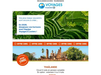 En 2026, envolez-vous vers de nouveaux horizons avec nos bons plans !