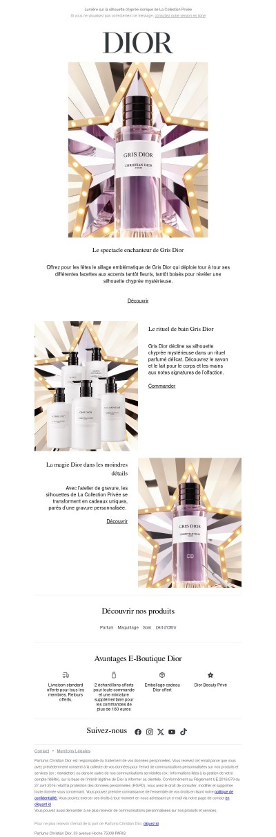 Gris Dior : le cadeau d’exception​