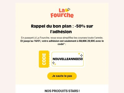 Rappel : -50% pour vous lancer 🎁