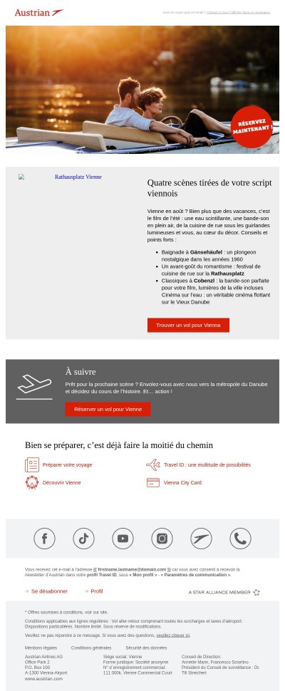 La vedette de l’été : Vienne