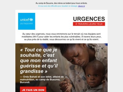 Journée mondiale des réfugiés : les enfants malnutris ont besoin de nous 🙏