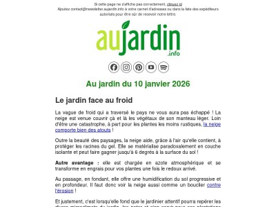 Au jardin du 10 janvier 2026