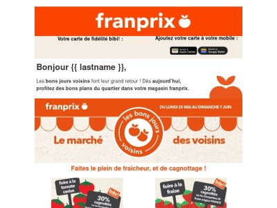 ​​{{ lastname }}, les bons jours voisins sont de retour !