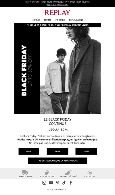 Le Black Friday continue - ne le rate pas!