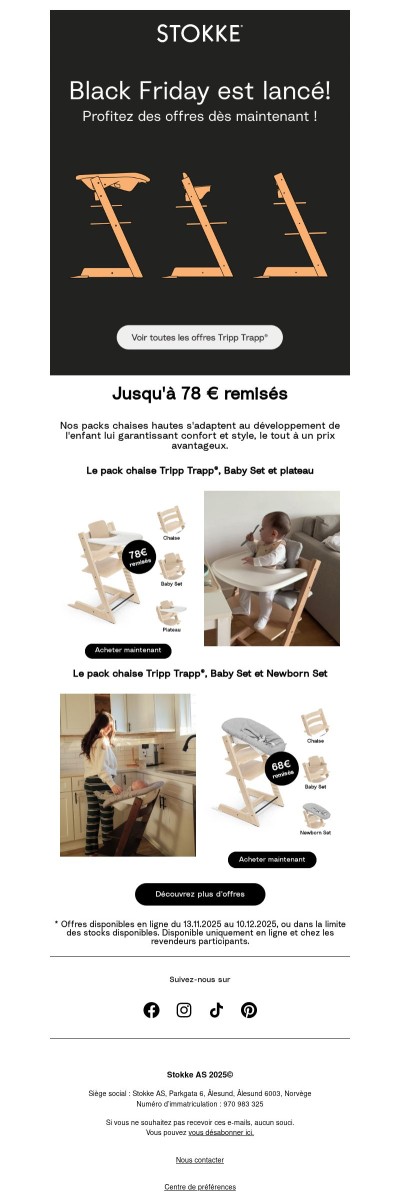 Ne manquez pas les offres Tripp Trapp® et bien plus encore