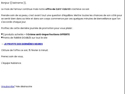 Pour votre peau, pour vous.