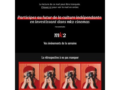 Vos évènements de la semaine 