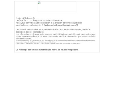 Création de votre Compte Client sur [MTK] <br />