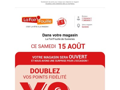 ☀️ Bonne nouvelle : ce samedi rapporte double !
