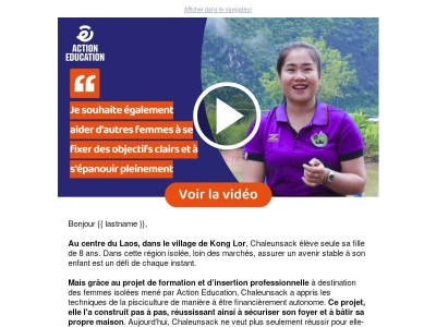 Elle a décidé de prendre en main son destin