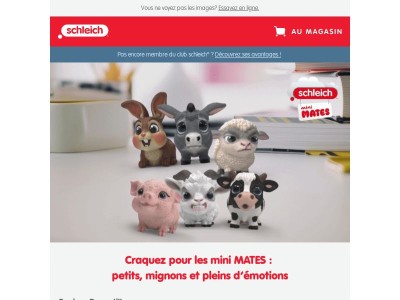 TOUT NOUVEAU : Les schleich® mini MATES