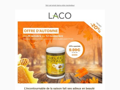 Gelée Royale : cure spéciale changement de saison 🍁