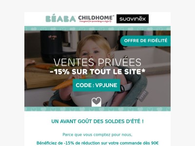 VENTES PRIVEES -15% sur le site ! 💗