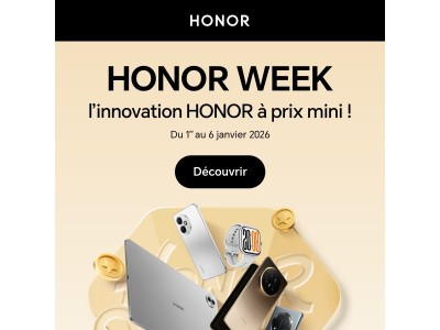 🚀 La HONOR Week, c’est maintenant !