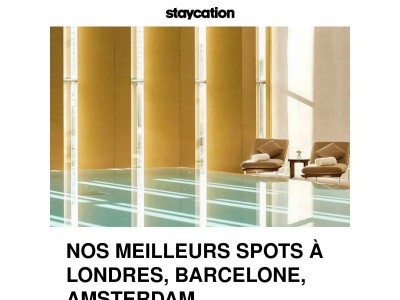 🔥 Nouvelles villes Staycation